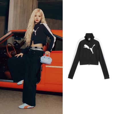 Puma 立領外套 Future Archive Jacket 歐規 短版 黑 白 雙向拉鍊 ROSE同款 63212301