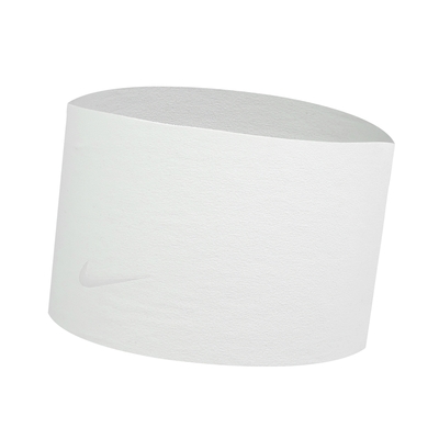 Nike 頭帶 Fury Elevate 白 速乾 寬版 微毛絨 運動 籃球 健身 網球 髮帶 N101171217-4OS
