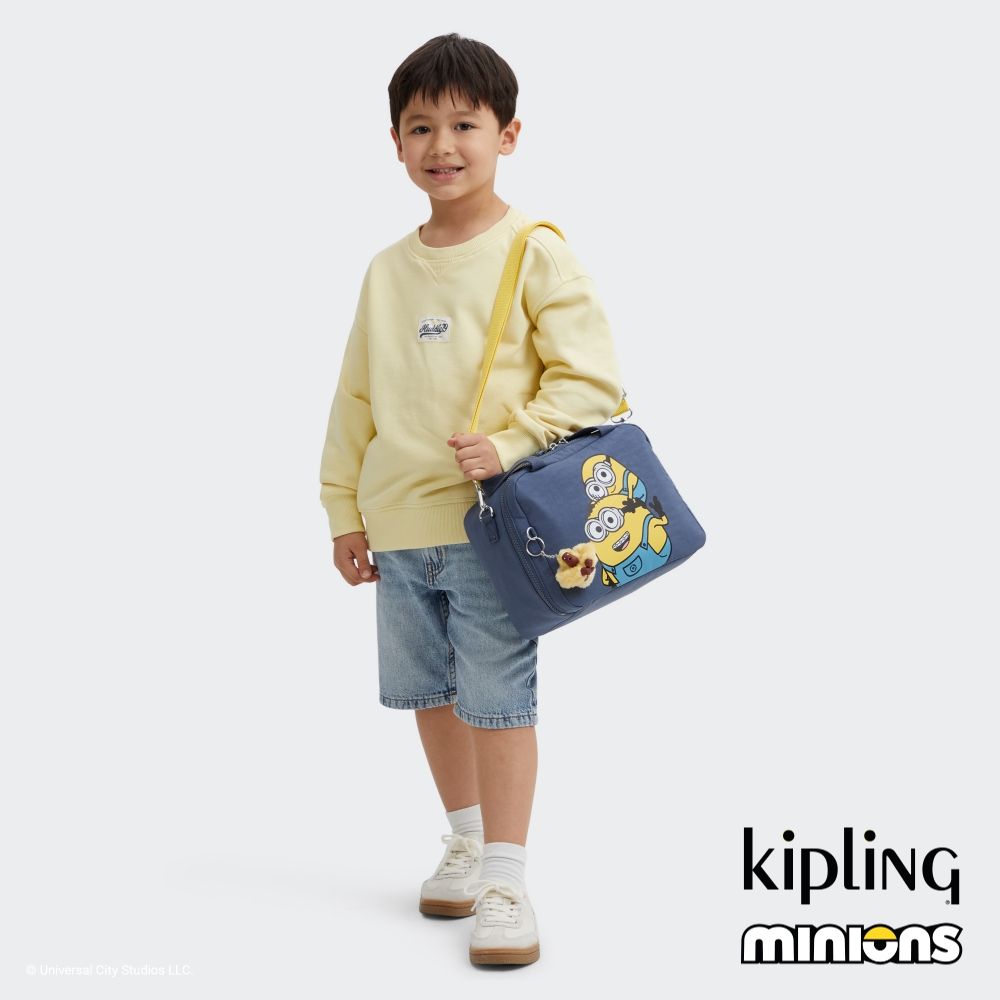 KIPLING x MINIONS 丹寧藍兩用野餐包-MIYO PRINT