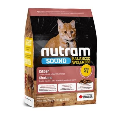 加拿大NUTRAM紐頓S1/S5均衡健康幼貓糧 5.4kg(12lb)★(時時樂限定)