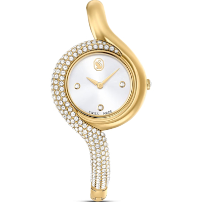 SWAROVSKI 施華洛世奇 Dextera Asymmetric 手鐲式腕錶-金色 5708030