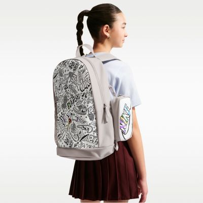 NIKE 後背包 運動包 書包 旅行包 大容量 Y NK ELEMENTAL BKPK - PAPER 灰白 IM2515-211