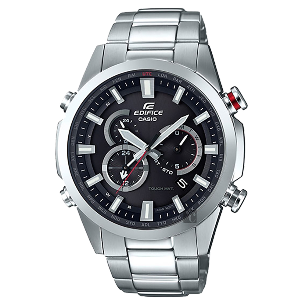 CASIO卡西歐 EDIFICE 太陽能電波賽車錶 開學購物季 送禮首選-49.1mm EQW-T640YD-1A