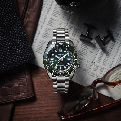 SEIKO 精工 Prospex 大谷翔平廣告款 GMT 三日鍊潛水陶瓷機械錶(SPB381J1/6R54-00D0G) SK043