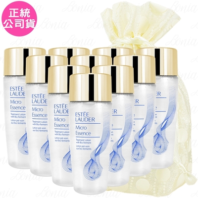 EsteeLauder雅詩蘭黛 ESTEE LAUDER 雅詩蘭黛 微分子肌底原生露(30ml)新款*10旅行袋組(公司貨)