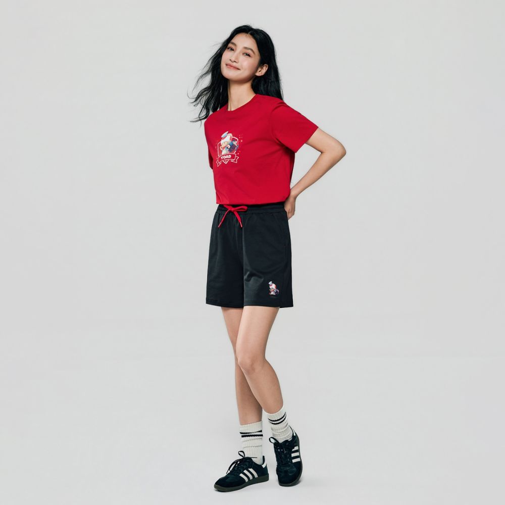 GIORDANO 女裝彈力印花短褲 超級瑪利歐銀河電影版系列