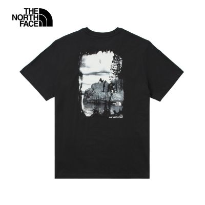 【The North Face 官方旗艦】北面男款黑色概念性印花短袖T恤｜8E9FJK3