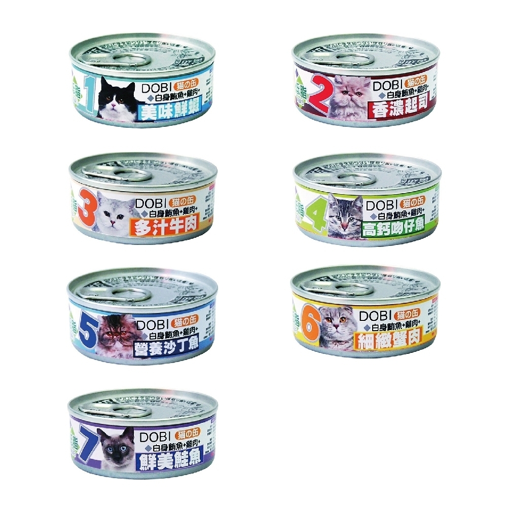 多比DOBI小貓罐系列 80g x 24入組