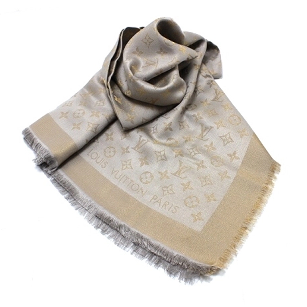 Louis Vuitton 路易威登】 M75121 經典Monogram Shine系列羊毛混絲流蘇