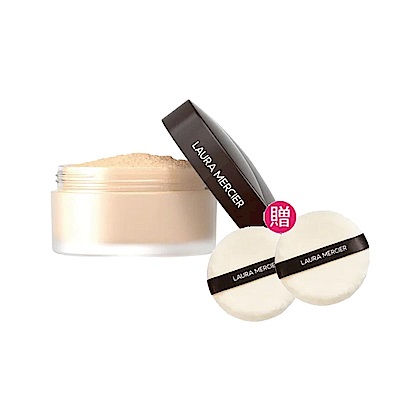 Laura Mercier 蘿拉蜜思 煥顏透明蜜粉 29g 贈 天鵝絨中型粉撲 2入組