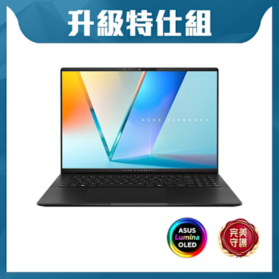 ASUS華碩 ASUS M5606NA 16吋3K特仕筆電 Ryzen 5 7535HS/16GB/2TB SSD/3.2K/極致黑/Vivobook S16 OLED