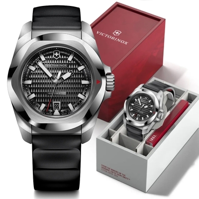 VICTORINOX 瑞士維氏 I.N.O.X ISO防震 防水200米機械錶-黑41mm VISA-242039