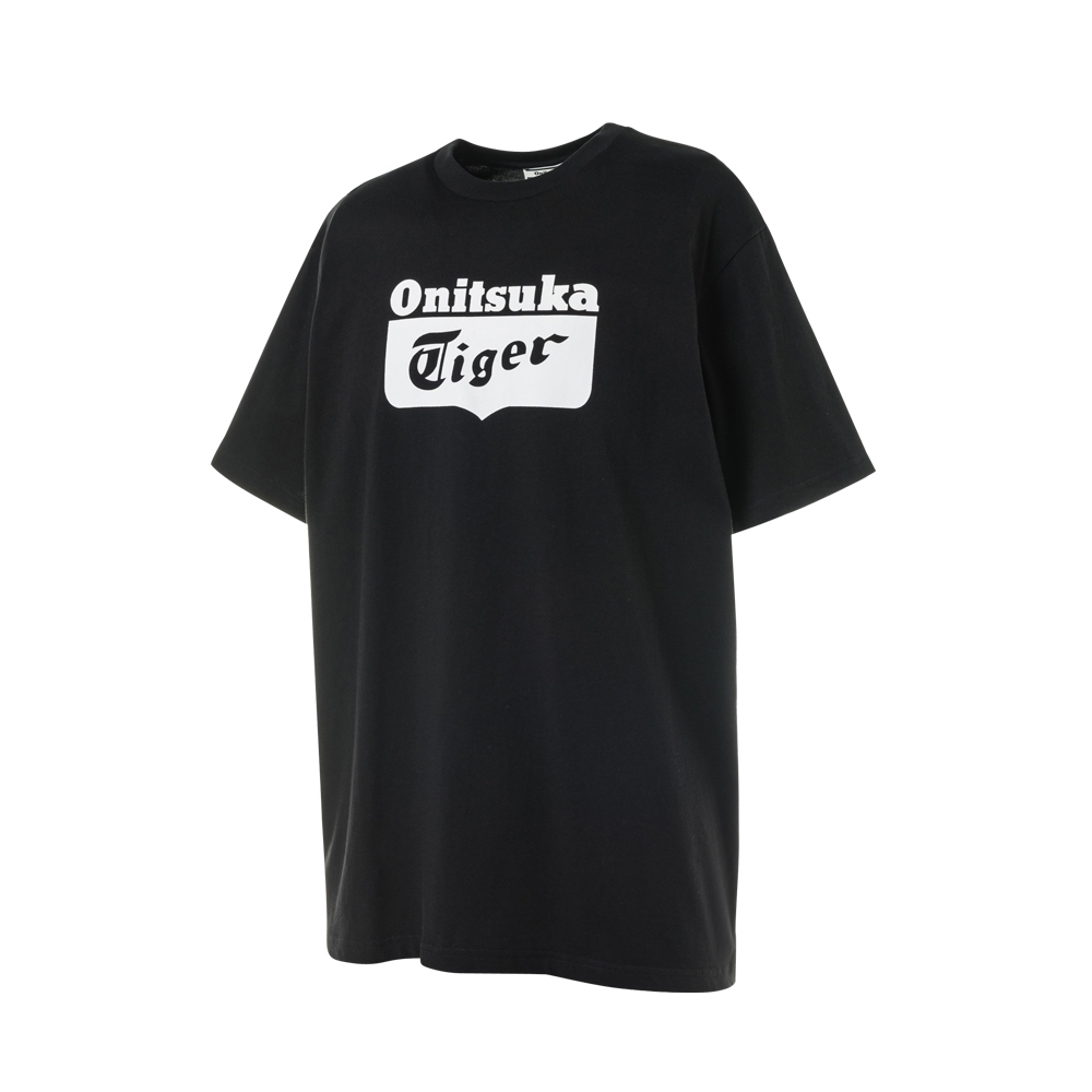 Onitsuka Tiger鬼塚虎-中性LOGO短袖上衣2183A245-001 (黑