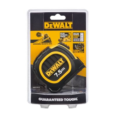 DEWALT 得偉 美國 7.5M*25mm 專業捲尺(橡膠) (DWHT36162L)