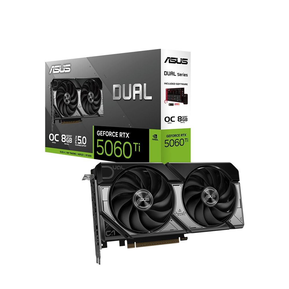 華碩DUAL-RTX5060Ti-O8G 顯示卡+華碩Prime 650W 銅牌電源供應器| RTX