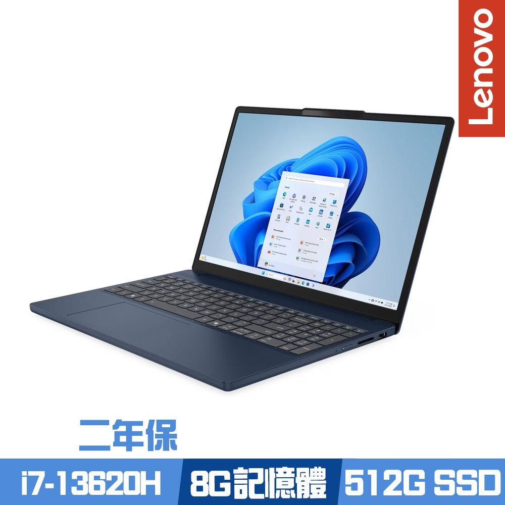 Lenovo 聯想 15.3吋輕薄筆電 i7-13620H/8G/512G PCIe SSD/Win11/二年保/ IdeaPad Slim 3 83K100PMTW
