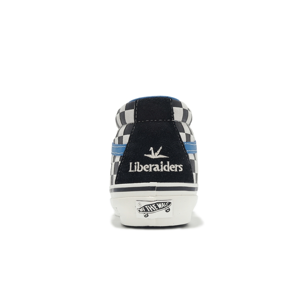 Vans x Liberaiders Lx Sk8-Mid Reissue 83 聯名棋盤格男鞋黑藍