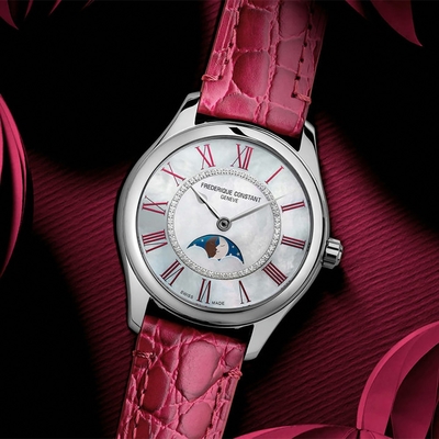 CONSTANT 康斯登 Elegance 珍珠貝月相機械女錶 開學換新季 送禮推薦-36mm FC-331MPWRD3B6
