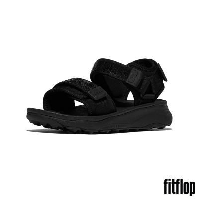 【FitFlop】NEO-D-HYKER(XT)亮片防水可調式戶外涼鞋-女(靚黑色)