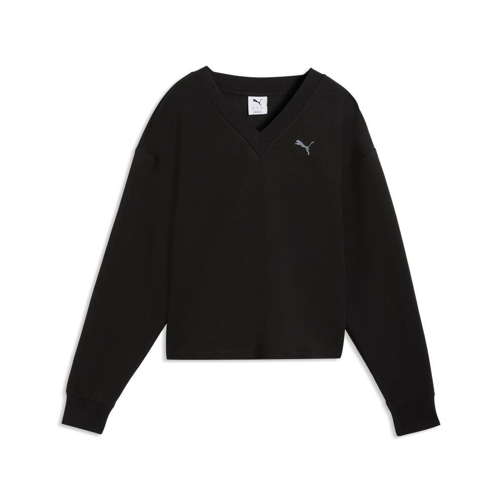 【PUMA官方旗艦】基本系列ESS ELEVATE 舒適V領衫 女性 69181601