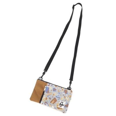 CHUMS Smart Phone Shoulder Sweat Nylon隨身手機肩背包 Stone CH603611Z376