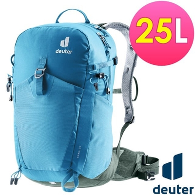 【Deuter】TRAIL 輕量拔熱透氣背包25L 3440524 藍