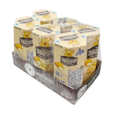 (即期品)樂天小熊餅-北海道牛奶風味37g*6盒★(效期至20261224)