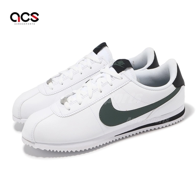 Nike 休閒鞋 Cortez Basic SL GS 大童 女鞋 阿甘鞋 白 綠 黑 復古 DM0950-106