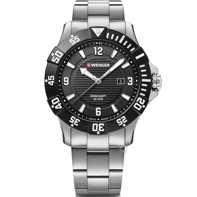 WENGER 瑞士 Seaforce 海神200米防水潛水錶(01.0641.131)43mm