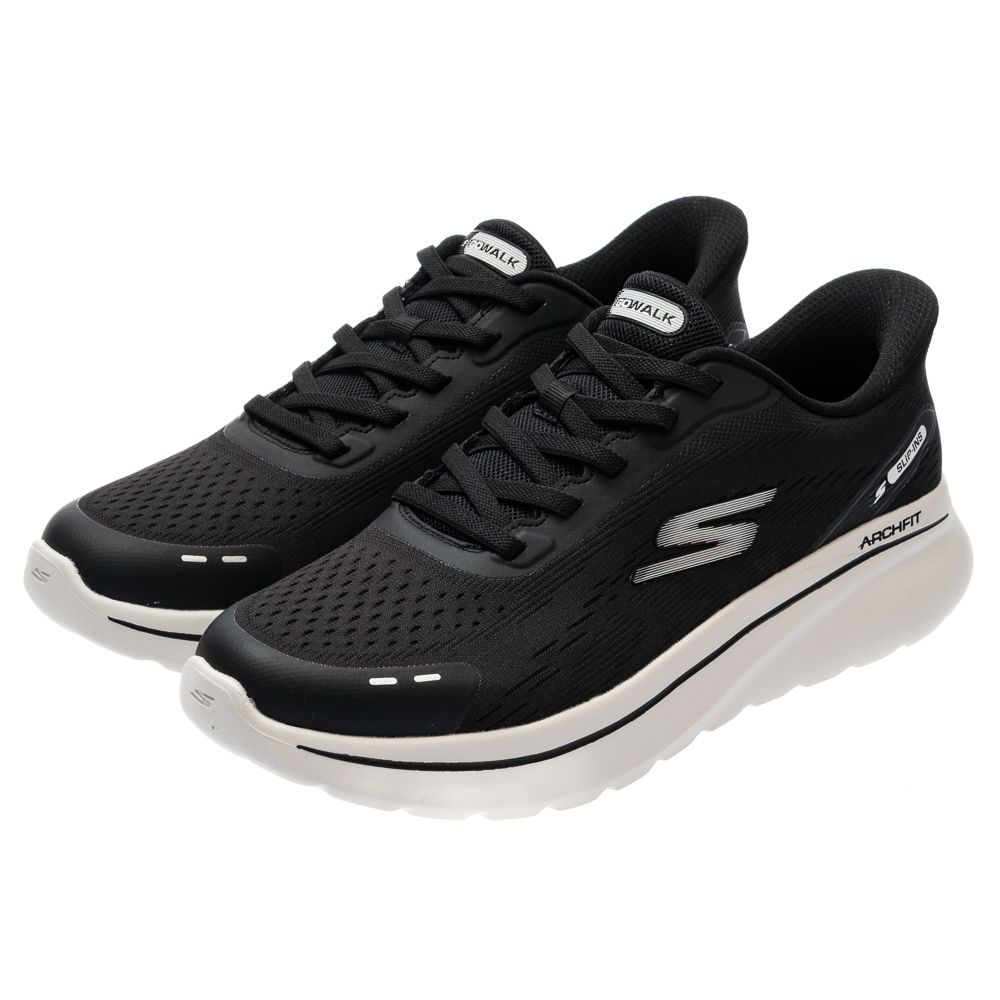 SKECHERS 男鞋 健走系列 健走鞋 瞬穿舒適科技 GO WALK ARCH FIT N-JOY - 217075BKW