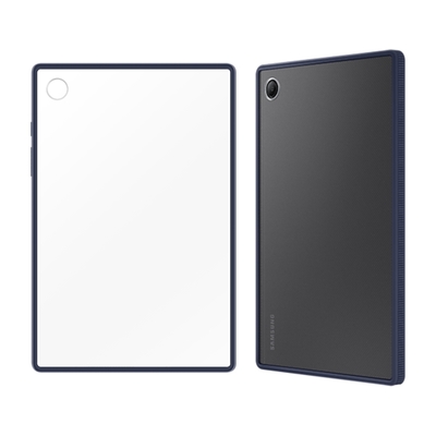 SAMSUNG Galaxy Tab A8 EF-QX200 彩色邊框透明保護殼 藍(盒裝)