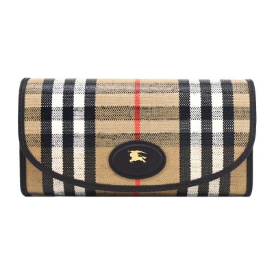 BURBERRY Highlands 翻蓋長夾(沙色)
