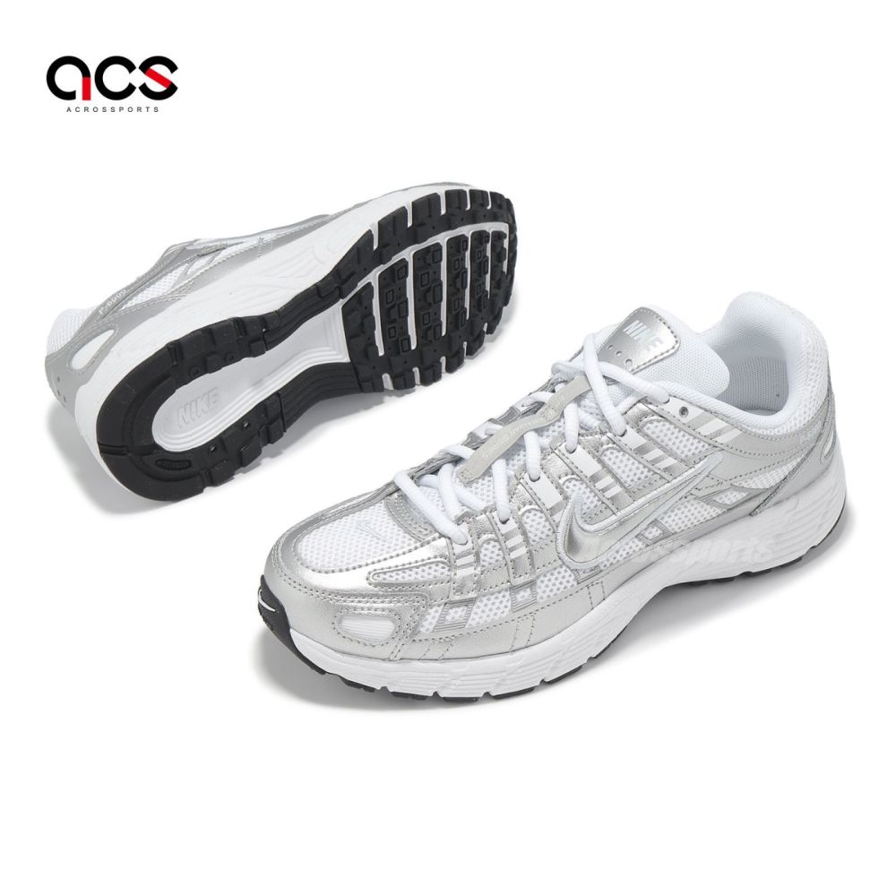 Nike 休閒鞋P-6000 GS 大童女鞋白銀復古緩震運動鞋HV5064-101 | NIKE