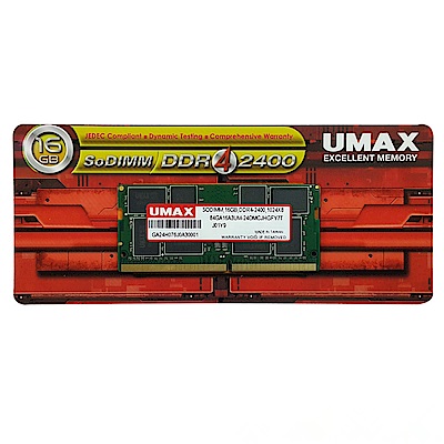 UMAX DDR4-2400 16GB 筆記型記憶體| DDR4 | Yahoo購物中心