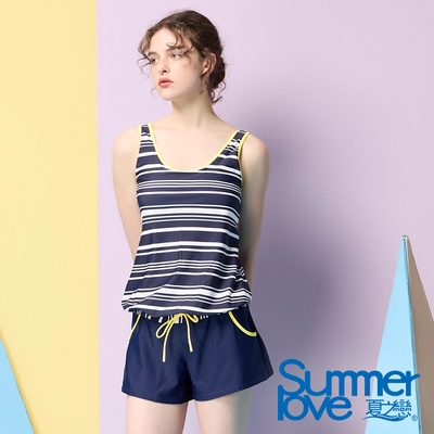夏之戀SUMMERLOVE大女連身褲二件式S24709