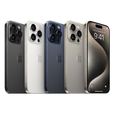 【福利品】Apple iPhone15 Pro Max 256G 6.7吋 智慧型手機 贈保護貼殼組、快充組