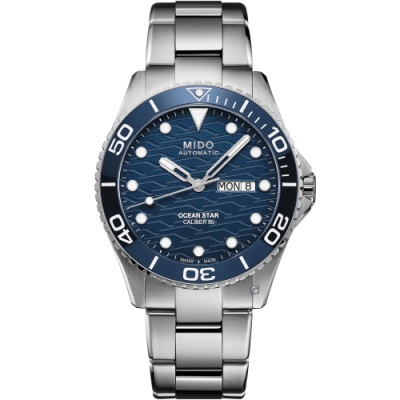 MIDO 美度 官方授權 Ocean Star 200C海洋之星 廣告款陶瓷潛水錶(M0424301104100)-42.5mm(送錶帶)