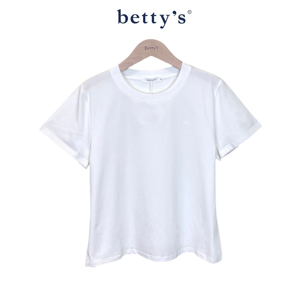 betty’s貝蒂思　愛心可愛熊圖案T-shirt(共二色) (白色)