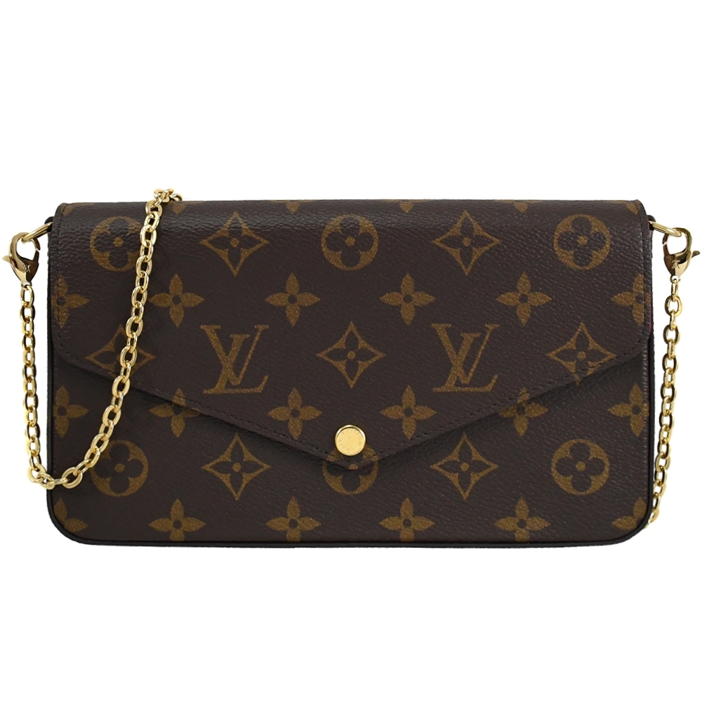 LV M81896 M61276 Pochette Félicie 經典花紋鍊條斜背小提包