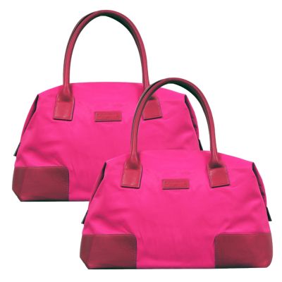 LANCOME 蘭蔻 法式時尚旅行大包(桃紅) x 2