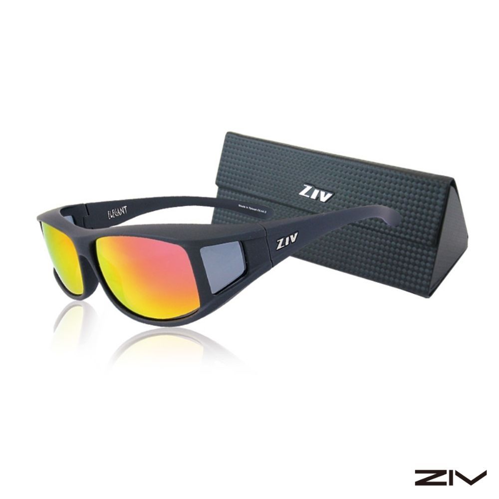 ZIV ELEGANT 外掛偏光太陽眼鏡 霧黑框 87-S100023