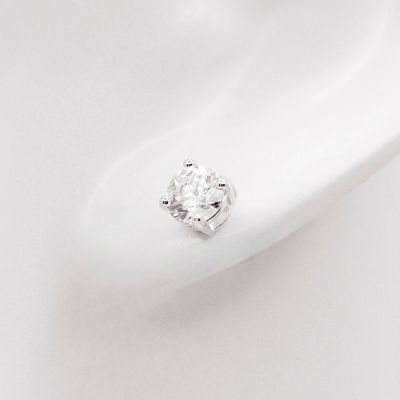 SWAROVSKI 施華洛世奇 Matrix Tennis 項鏈+耳環 套組 鍍白金色