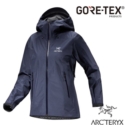 【ARCTERYX 始祖鳥】女 Beta LT Gore-Tex 防水透氣連帽外套(僅350g).風雨衣 X000007239 黑寶石