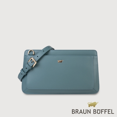 【BRAUN BUFFEL 德國小金牛】臺灣總代理 艾拉 斜揹包-大西洋藍/BF836-12-ALB