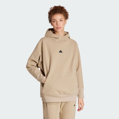 【adidas 愛迪達】 Z.N.E. WINTERIZED 連帽上衣 帽T 刷毛 吸濕排汗 女 IS9304