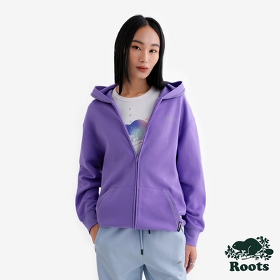 Roots女裝- REFLECTIVE BEAVER 連帽外套-紫色
