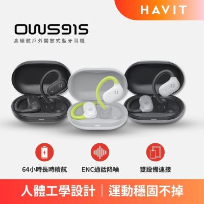 【Havit 海威特】OWS915 高續航戶外開放式藍牙耳機
