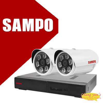 昌運 CHANG YUN 昌運監視器 SAMPO 聲寶 4路2鏡優惠組合 DR-TWEX3-4 VK-TW2C66H 2百萬畫素紅外線攝影機