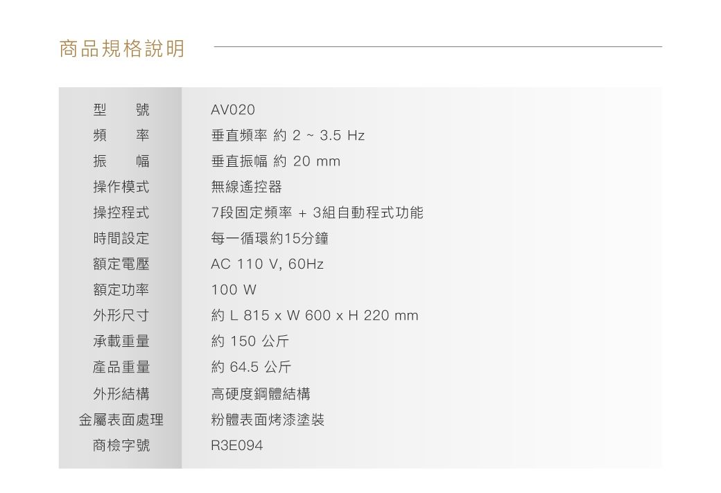 BODYGREEN AV020 - 詳情9