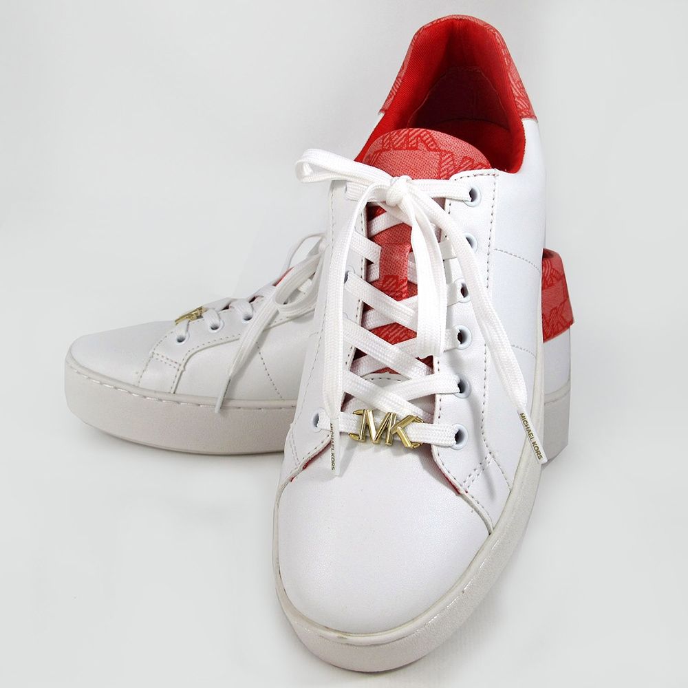Kors Outlet Poppy Lace Up Poppy Color-Block Logo Sneaker Michael